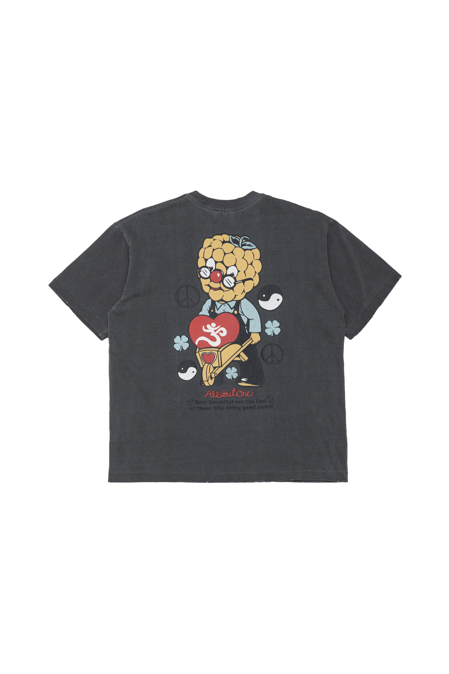 AbO Bugs Tee Washed Black