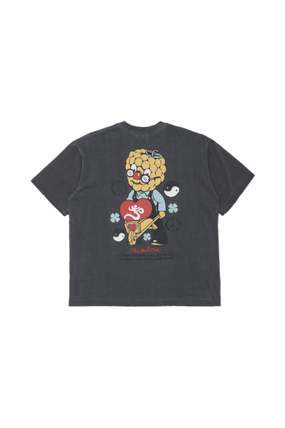 AbO Bugs Tee Washed Black