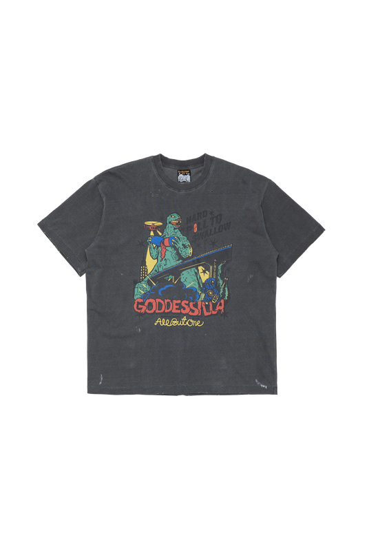 AbO Kaiju Tee Washed Black