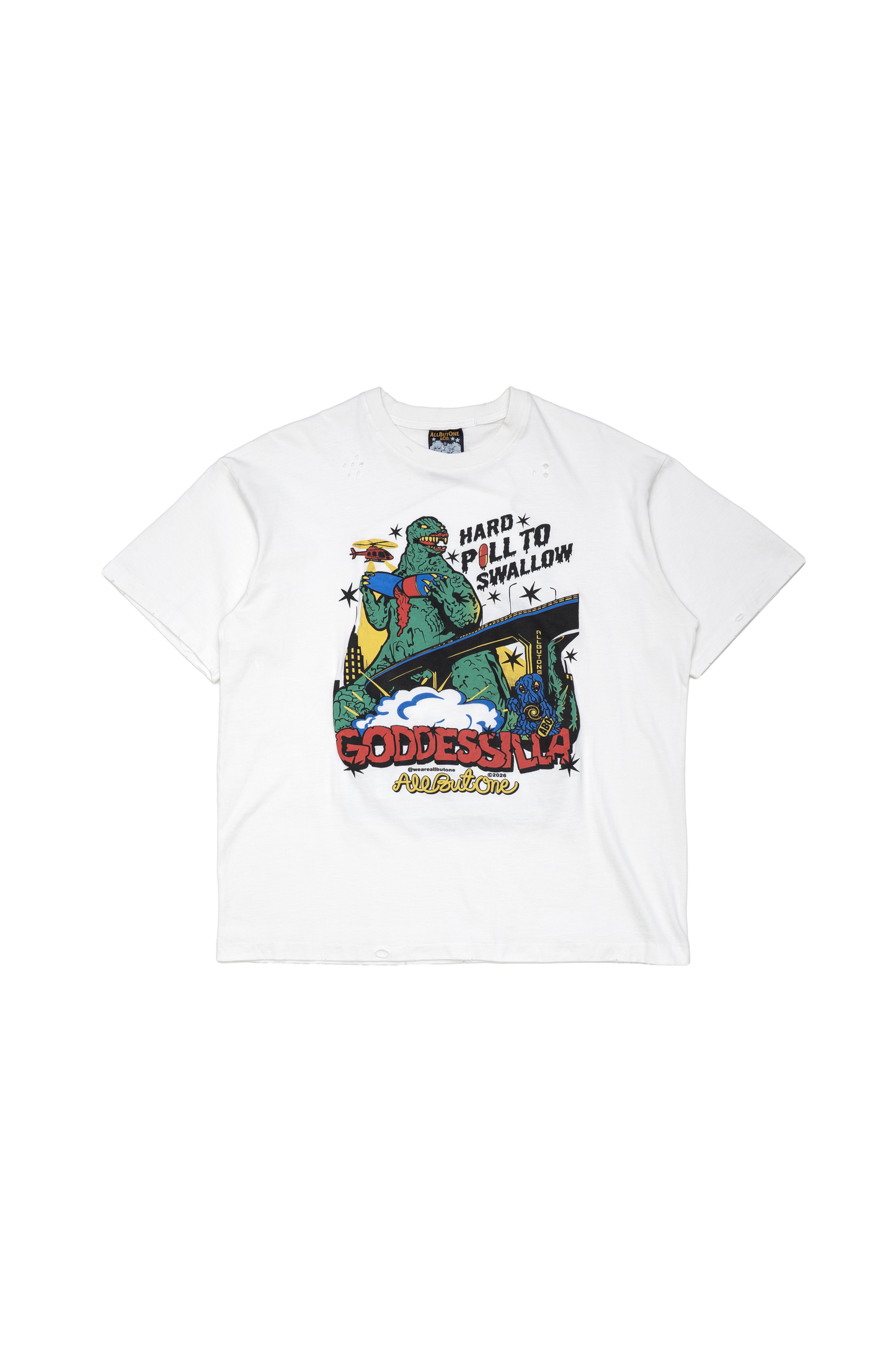 AbO Kaiju Tee White