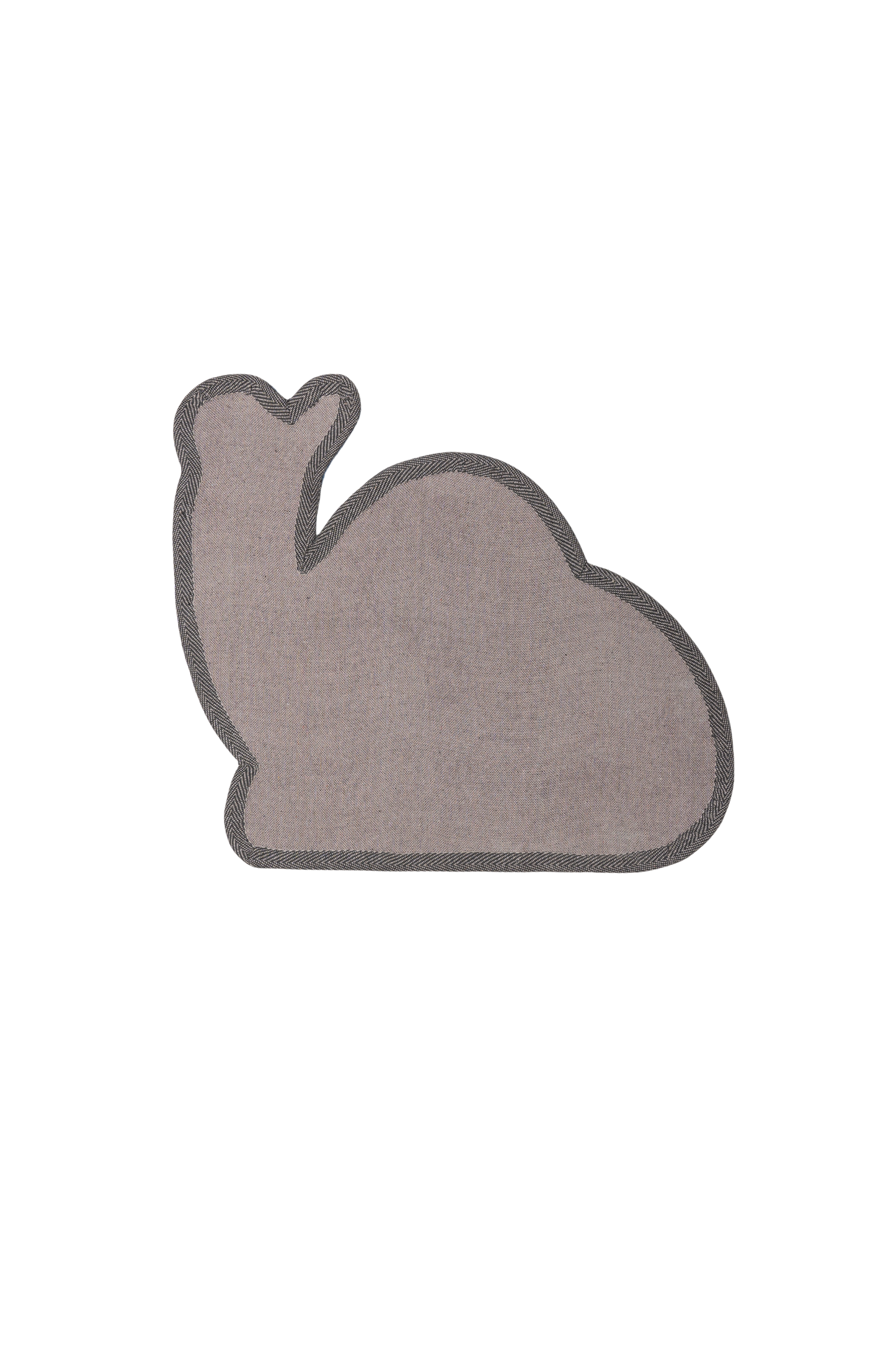 Gray textile backside