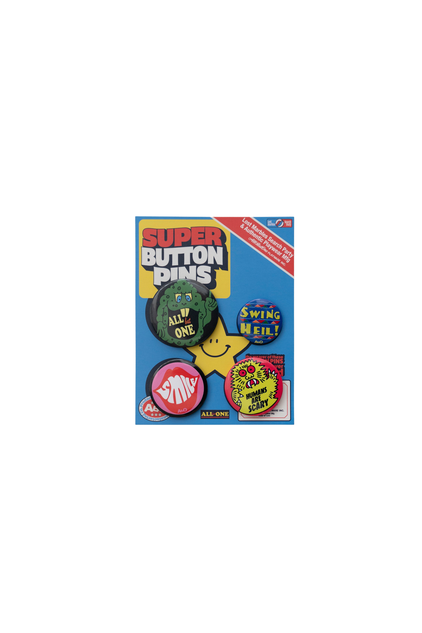 AbO Monster Pack Button Pins