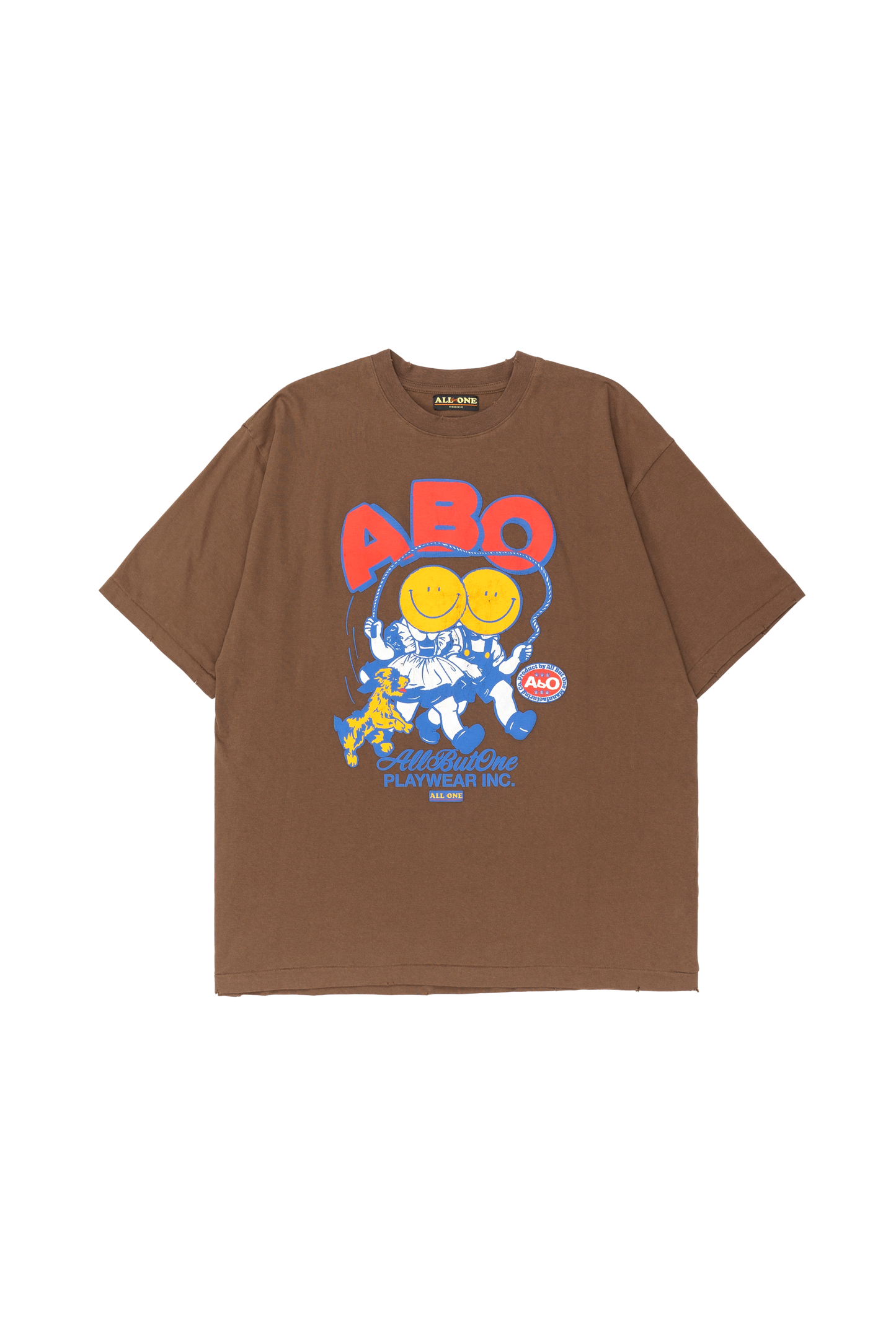 AbO Skipping Tee Brown