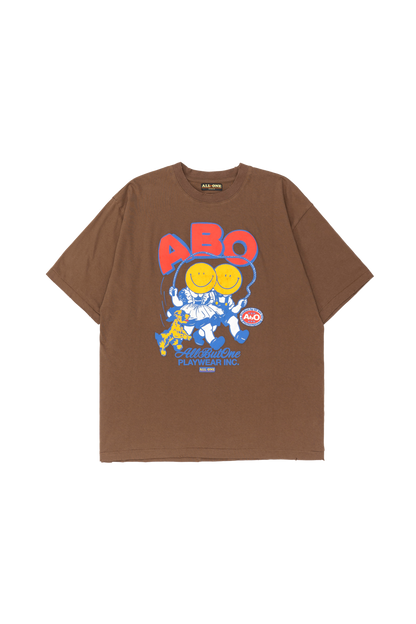 AbO Skipping Tee Brown