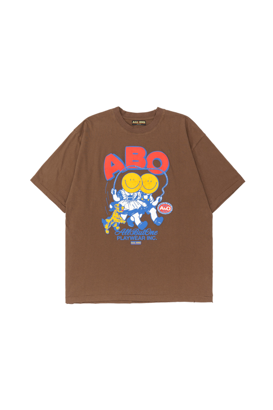 AbO Skipping Tee Brown