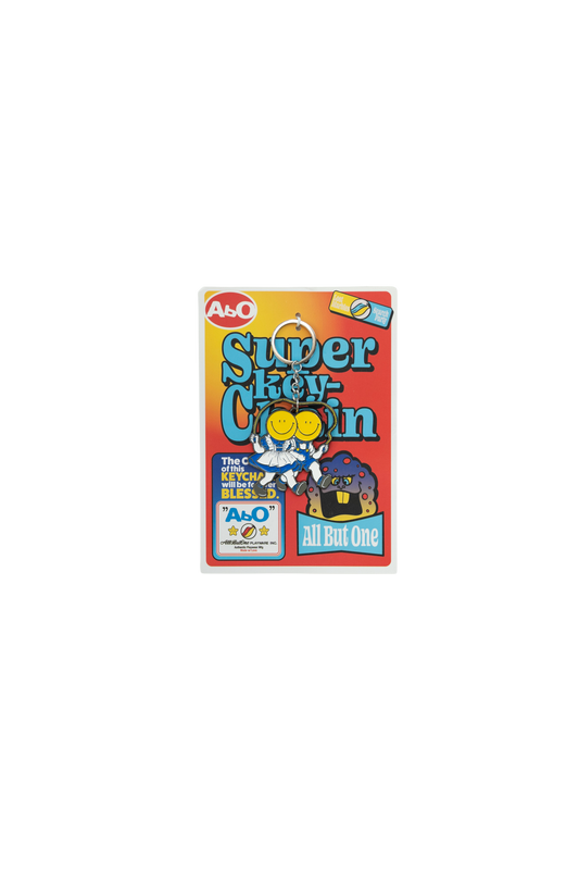 AbO Skipping Metal Keychain