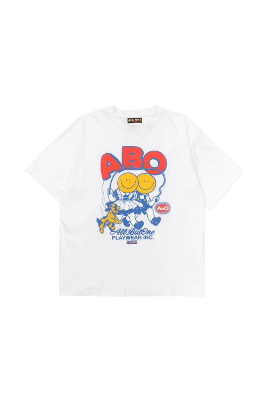 AbO Skipping Tee White