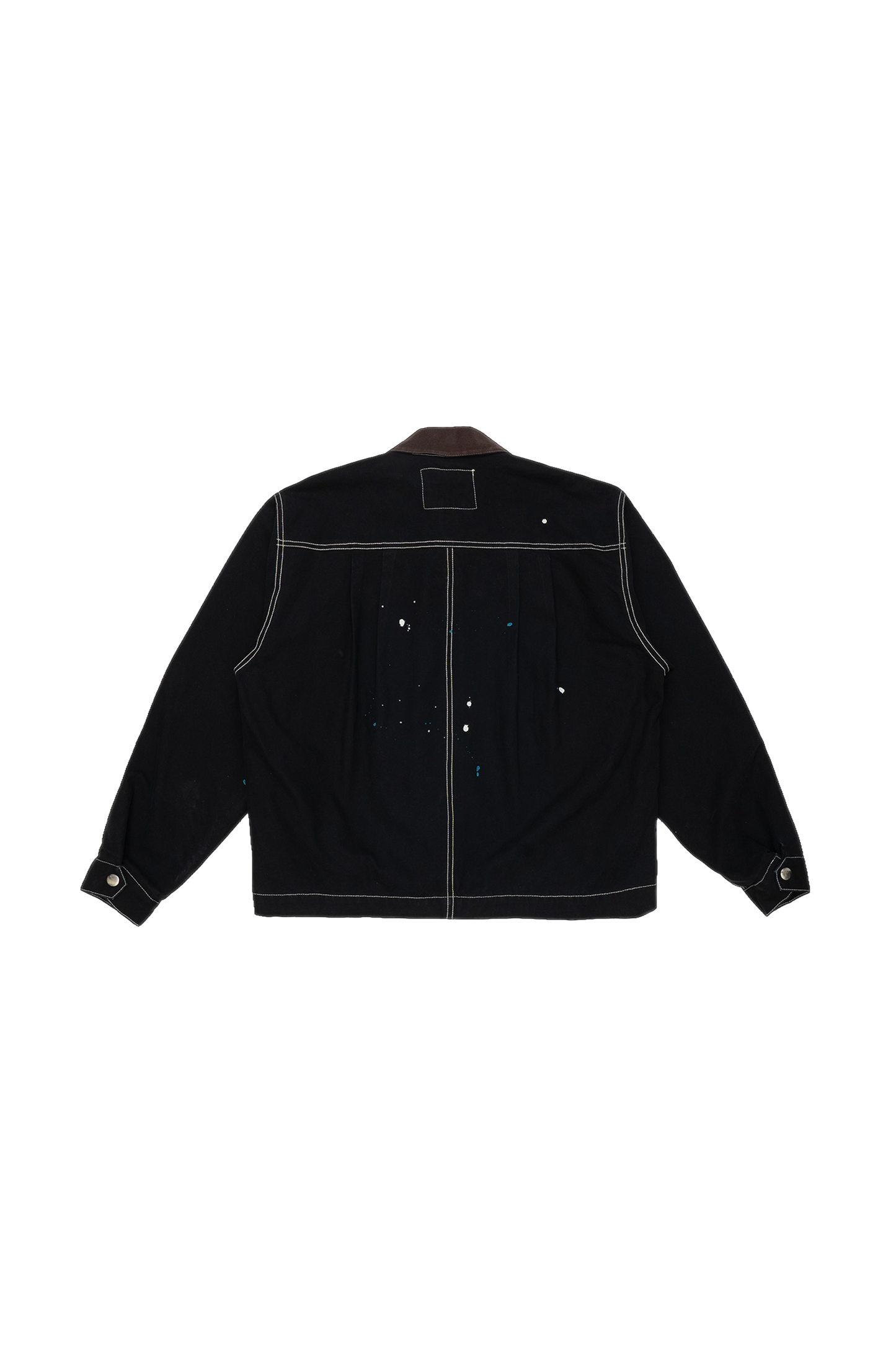 AbO Cropped Chore Coat Black Canvas