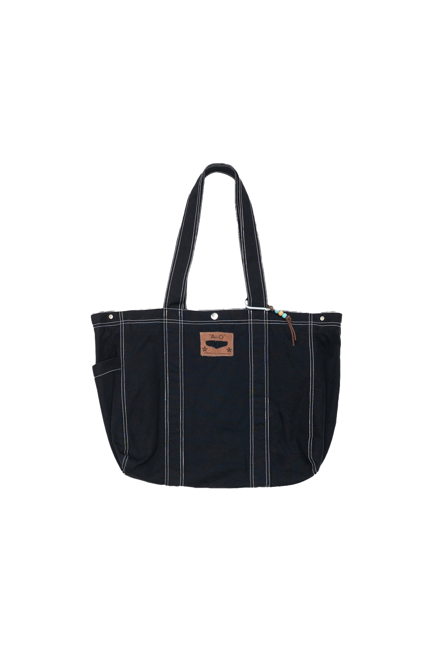 AbO Canvas Tote Bag Black Canvas