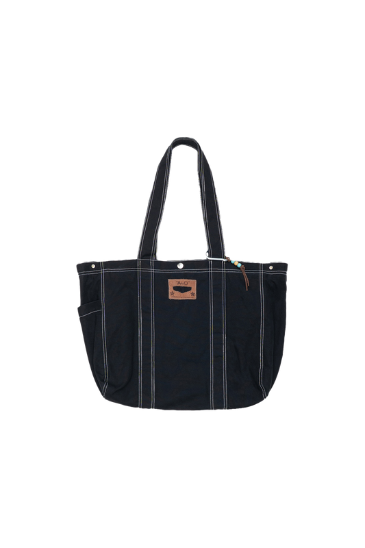 AbO Canvas Tote Bag Black Canvas